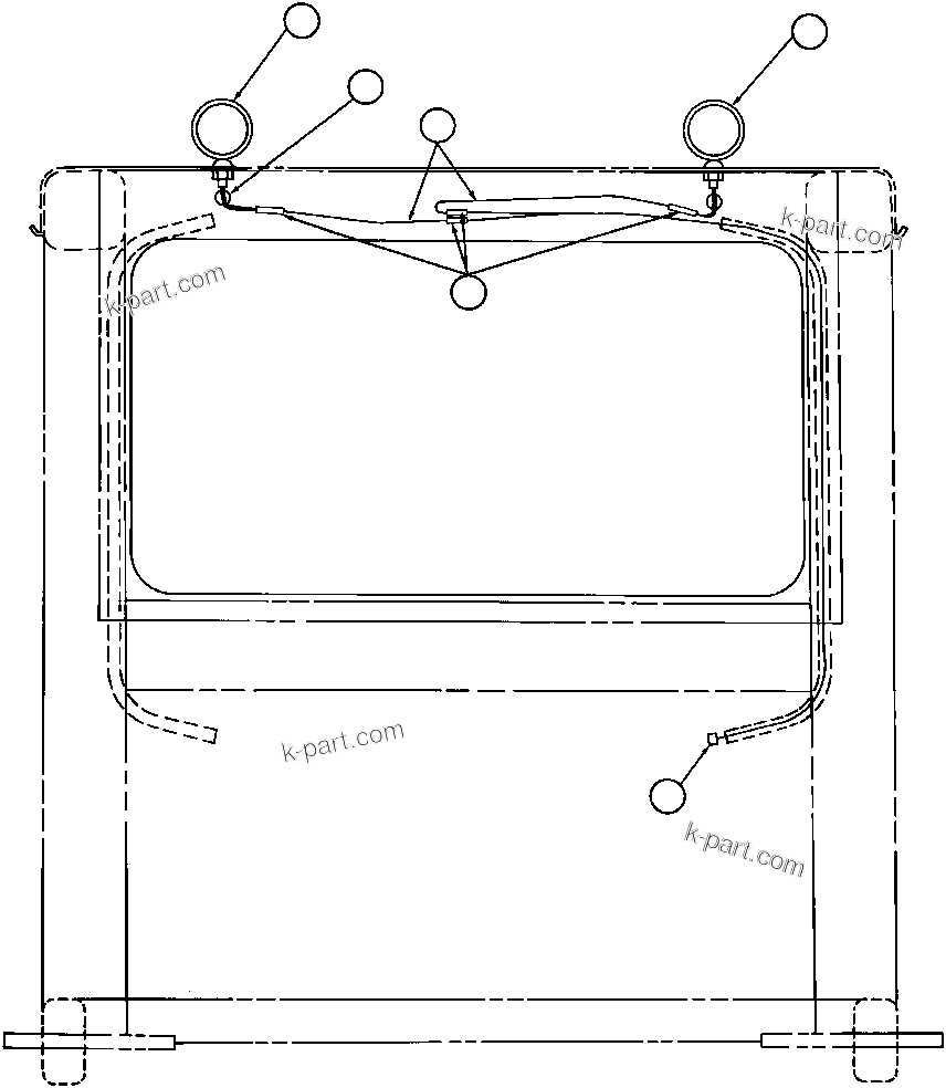 Komatsu parts book diagram for AFE32-ED 830E                 COLLAHUASI: STOP & RETARDER LIGHT