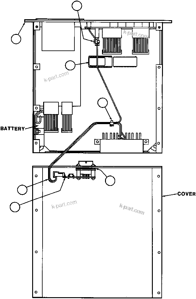 Komatsu parts book diagram for AFE32-ED 830E                 COLLAHUASI: PLM CONTROL BOX ASSM (EC0754)