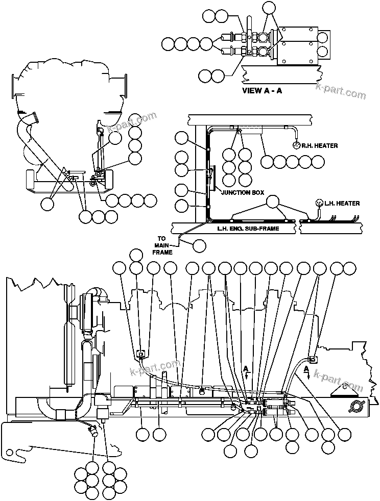 Komatsu parts book diagram for AFE32-ED 830E                 COLLAHUASI: HOT START INSTL