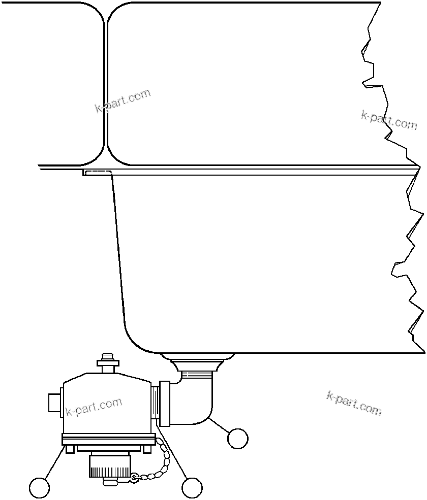 Komatsu parts book diagram for AFE32-ED 830E                 COLLAHUASI: OIL SAMPLER INSTALLATION (EB0232)