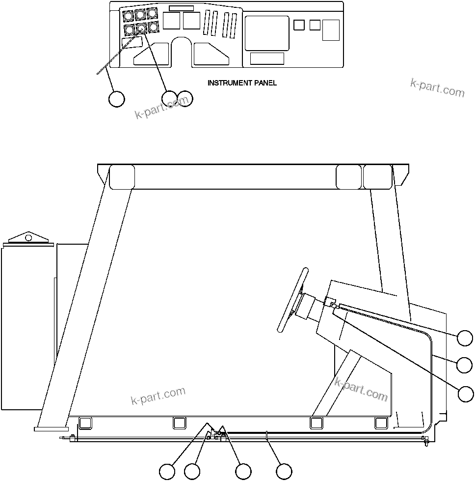 Komatsu parts book diagram for AFE32-ED 830E                 COLLAHUASI: AIR PRESSURE GAUGE GROUP (EB9132)