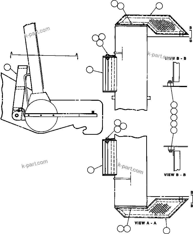 Komatsu parts book diagram for AFE32-EZ 830E                 COLLAHUASI: ACCESS LADDER & STEP INSTALLATION