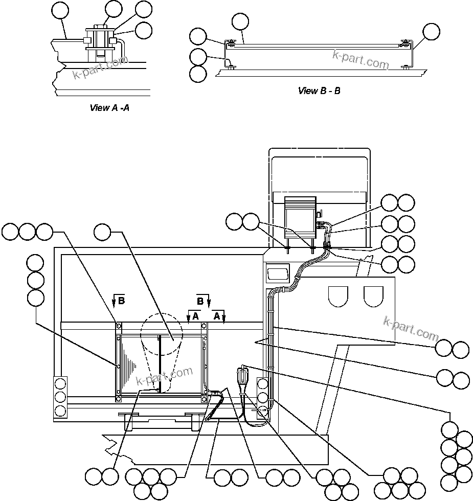 Komatsu parts book diagram for AFE32-EZ 830E                 COLLAHUASI: AIR CONDITIONING PIPING & INSTALLATION