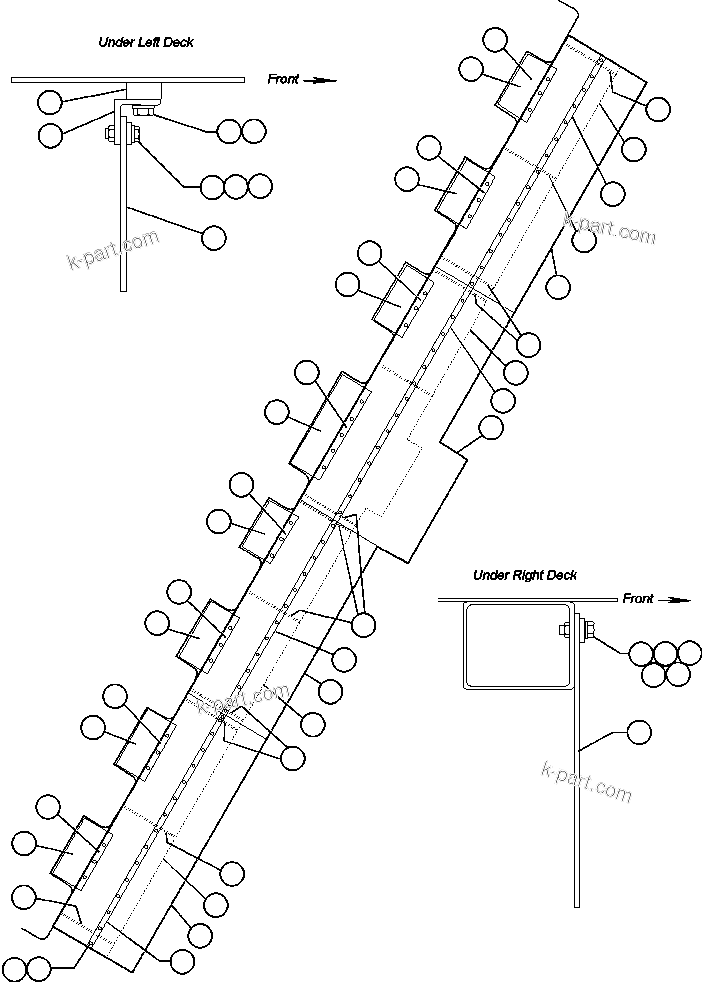 Komatsu parts book diagram for AFE32-EZ 830E                 COLLAHUASI: MUD FLAP INSTALLATION - 5