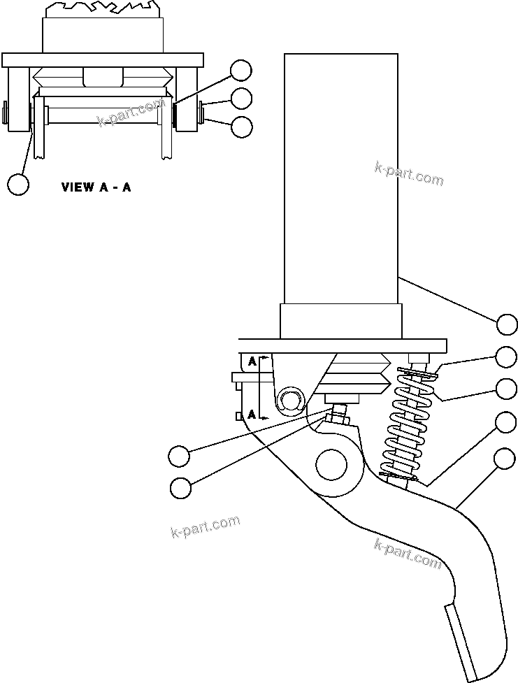 Komatsu parts book diagram for AFE32-EZ 830E                 COLLAHUASI: BRAKE VALVE ASSEMBLY (BF1851)