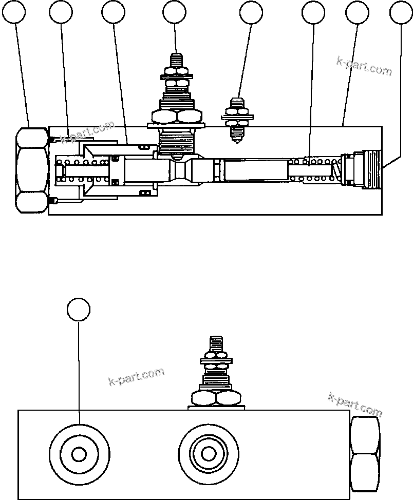 Komatsu parts book diagram for AFE32-EZ 830E                 COLLAHUASI: PRESSURE DIFFERENTIAL MANIFOLD