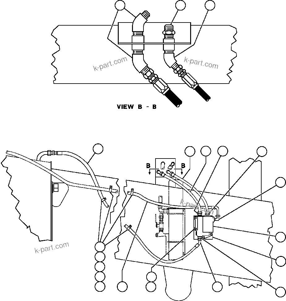 Komatsu parts book diagram for AFE32-EZ 830E                 COLLAHUASI: FUEL HEATER INSTALLATION