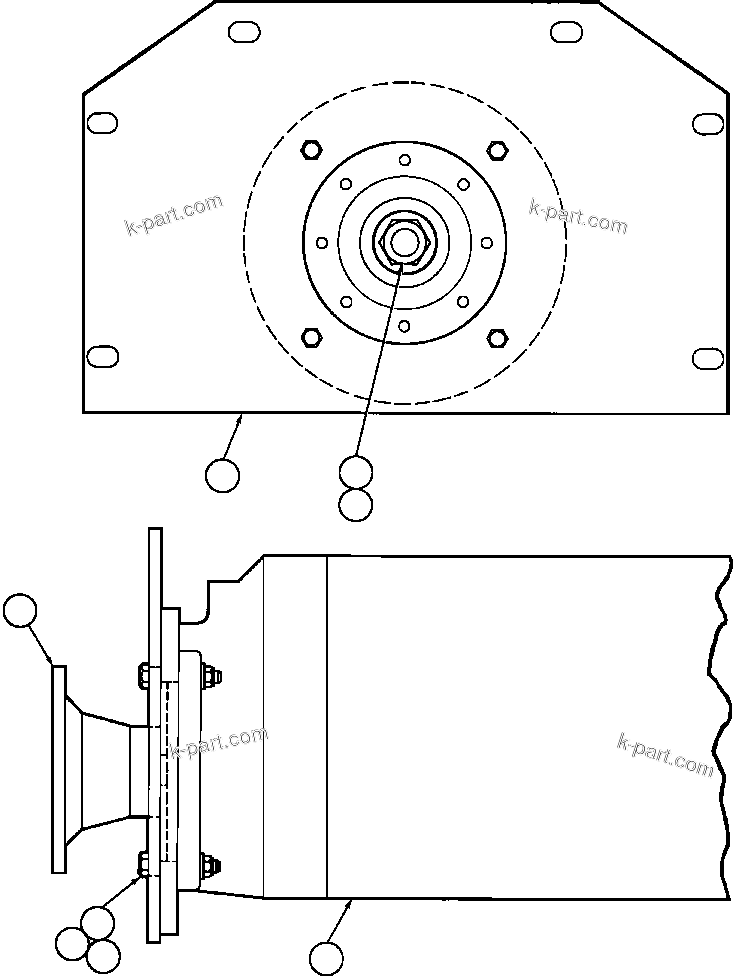Komatsu parts book diagram for AFE32-EZ 830E                 COLLAHUASI: HOIST PUMP INSTALLATION (ED1767)