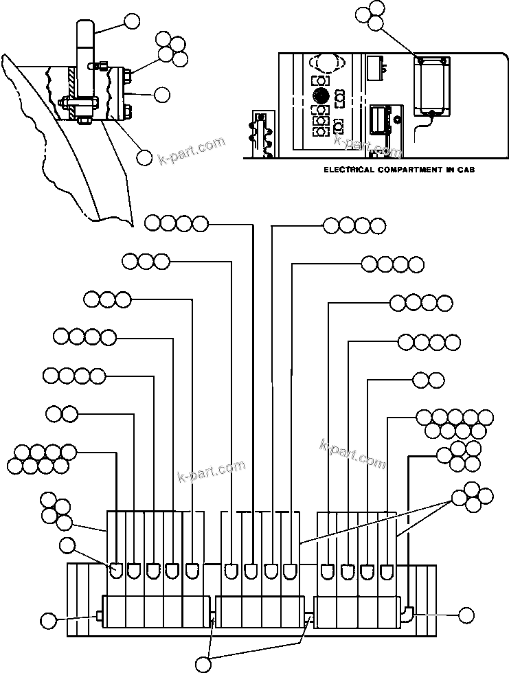 Komatsu parts book diagram for AFE32-EZ 830E                 COLLAHUASI: AUTOMATIC LUBRICATION SYSTEM