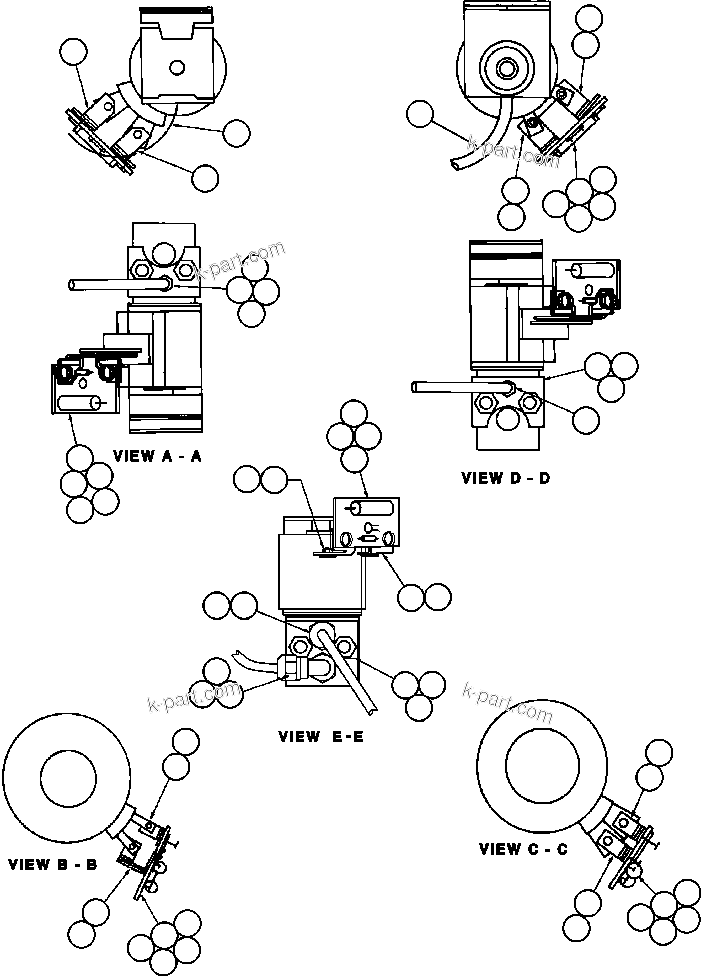 Komatsu parts book diagram for AFE32-EZ 830E                 COLLAHUASI: CONTROL CABINET COMPONENTS