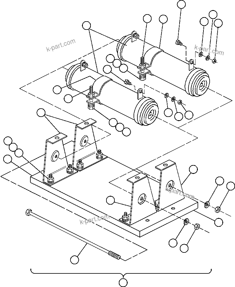 Komatsu parts book diagram for AFE32-EZ 830E                 COLLAHUASI: PANEL - R1 (VE6119)