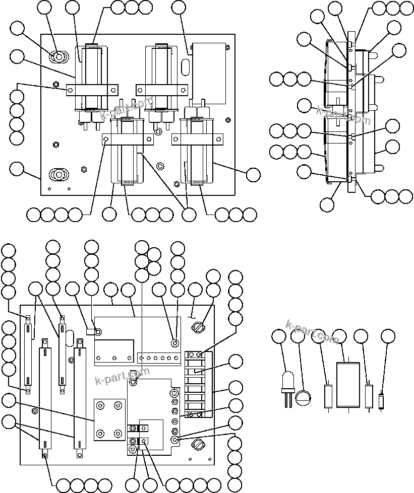 Komatsu parts book diagram for AFE32-EZ 830E                 COLLAHUASI: PANEL - COVER A.F.S.E. (VE5132)