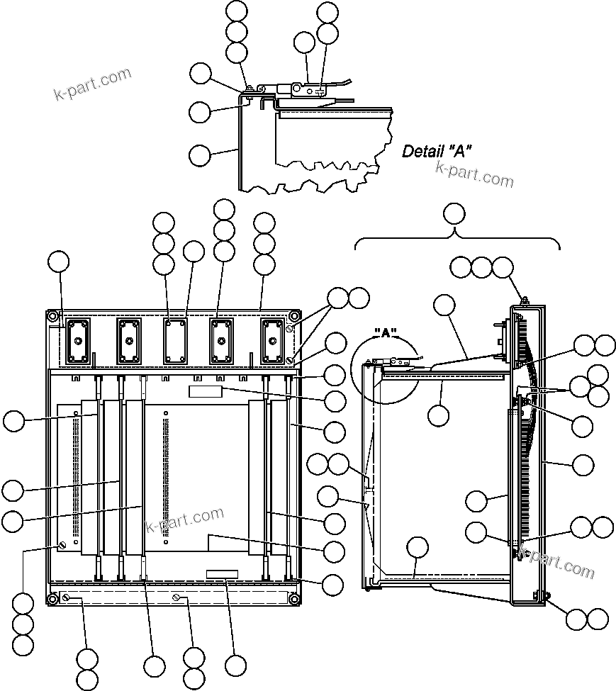 Komatsu parts book diagram for AFE32-EZ 830E                 COLLAHUASI: PANEL - STATEX III (PB8946)