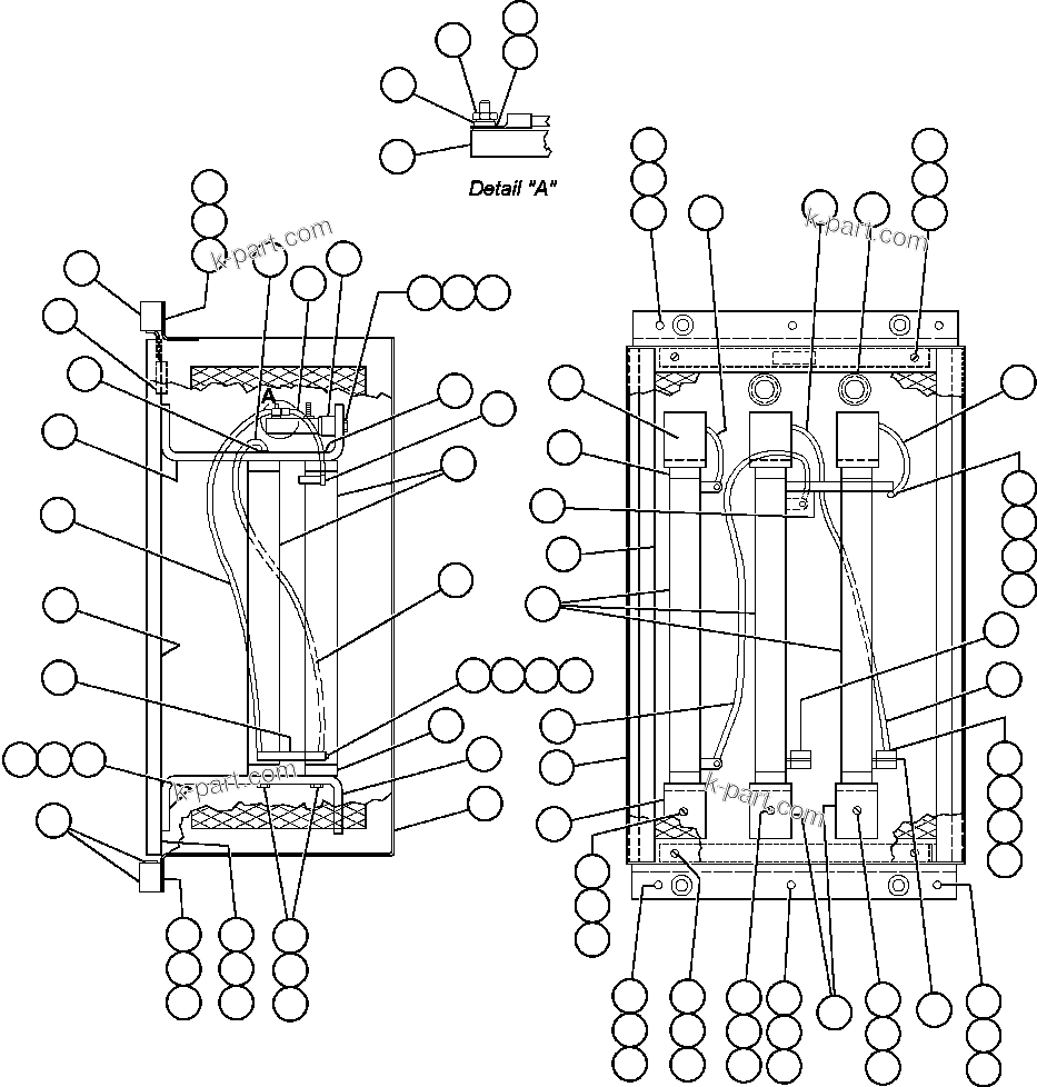 Komatsu parts book diagram for AFE32-EZ 830E                 COLLAHUASI: PANEL - GROUND FAULT RESISTOR (PB5508)