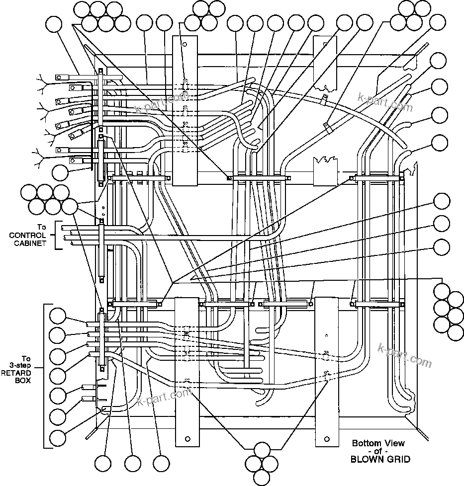 Komatsu parts book diagram for AFE32-EZ 830E                 COLLAHUASI: BLOWN GRID - 7 STEP RETARDING - 5