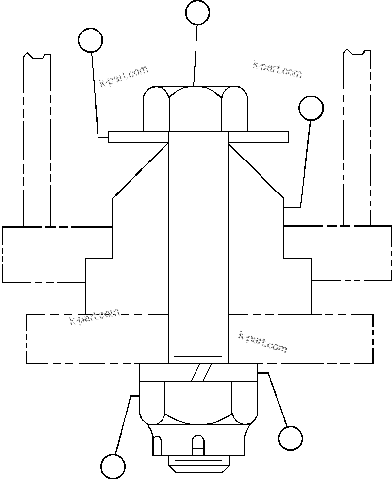 Komatsu parts book diagram for AFE32-EZ 830E                 COLLAHUASI: BLOWER UNIT - 5