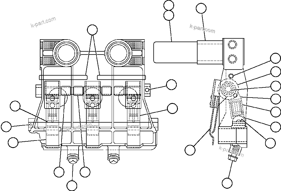 Komatsu parts book diagram for AFE32-EZ 830E                 COLLAHUASI: MOTORIZED WHEEL - 787FS11 - 7
