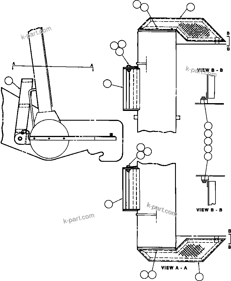 Komatsu parts book diagram for AFE32-FA 830E                 COLLAHUASI: ACCESS LADDER & STEP INSTALLATION