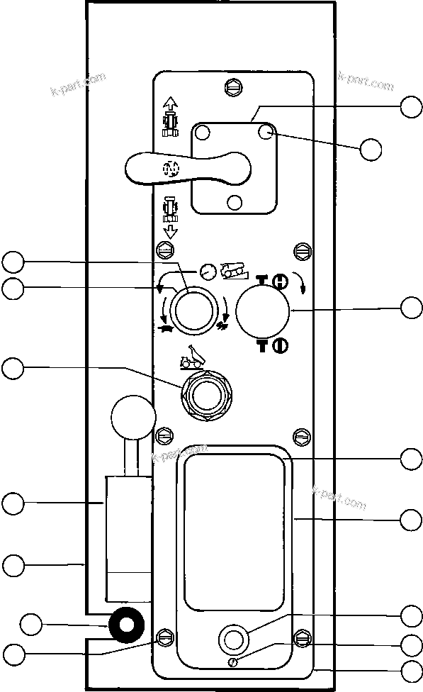 Komatsu parts book diagram for AFE32-FA 830E                 COLLAHUASI: SHIFT CONSOLE INSTALLATION