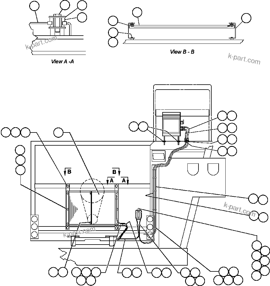 Komatsu parts book diagram for AFE32-FA 830E                 COLLAHUASI: AIR CONDITIONING PIPING & INSTALLATION