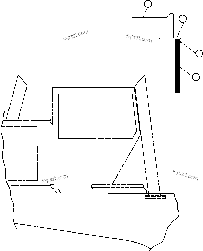 Komatsu parts book diagram for AFE32-FA 830E                 COLLAHUASI: BODY POSITION INDICATOR