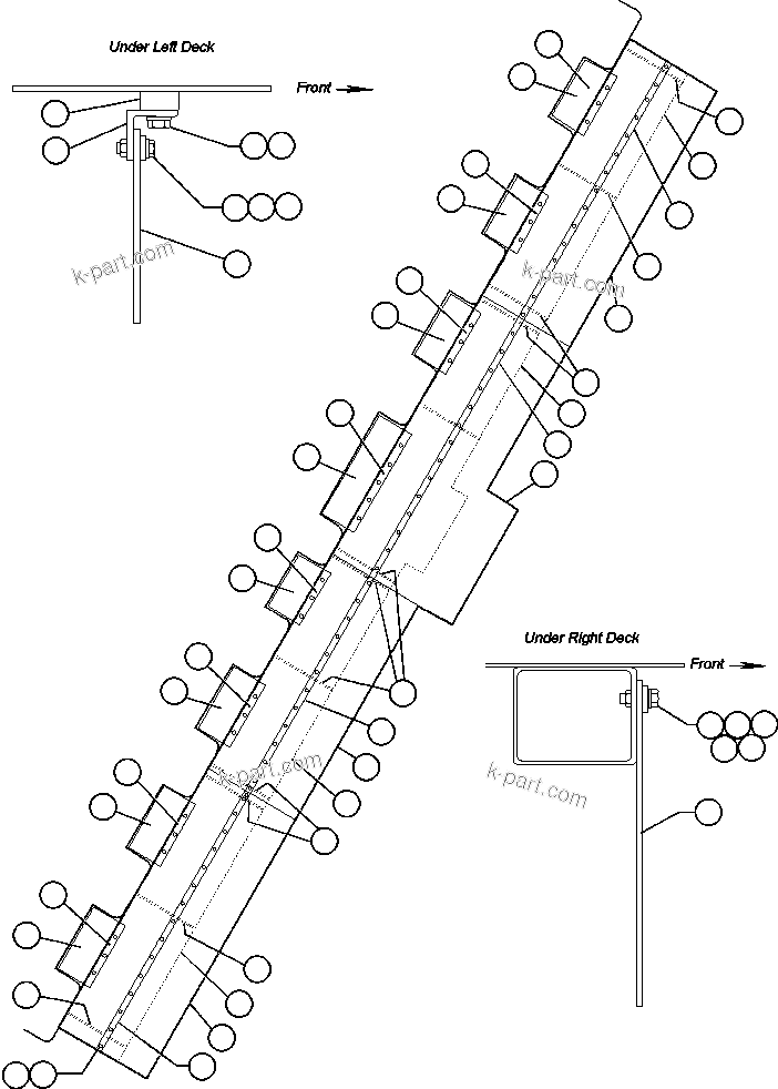 Komatsu parts book diagram for AFE32-FA 830E                 COLLAHUASI: MUD FLAP INSTALLATION - 5