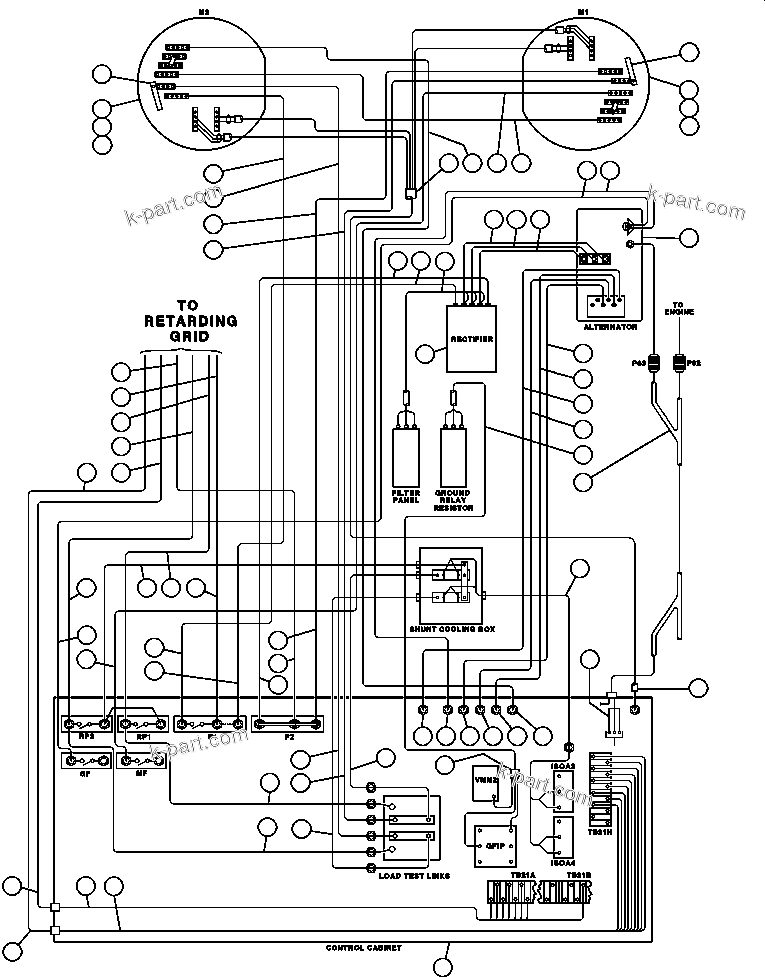 Komatsu parts book diagram for AFE32-FA 830E                 COLLAHUASI: ELECTRIC POWER COMPONENTS WIRING