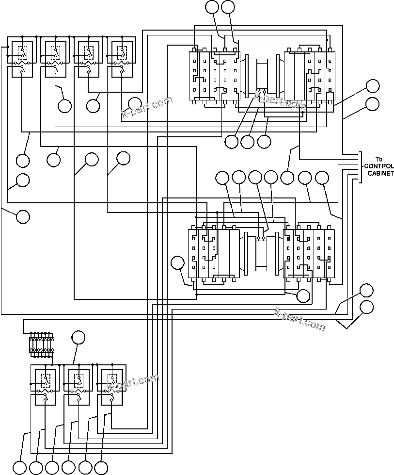 Komatsu parts book diagram for AFE32-FA 830E                 COLLAHUASI: ELECTRIC POWER COMPONENTS WIRING - 1