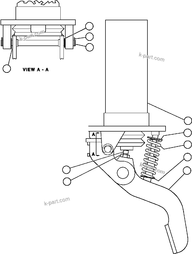 Komatsu parts book diagram for AFE32-FA 830E                 COLLAHUASI: BRAKE VALVE ASSEMBLY (BF1851)