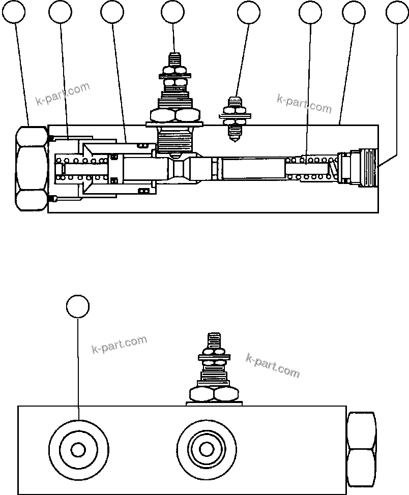 Komatsu parts book diagram for AFE32-FA 830E                 COLLAHUASI: PRESSURE DIFFERENTIAL MANIFOLD