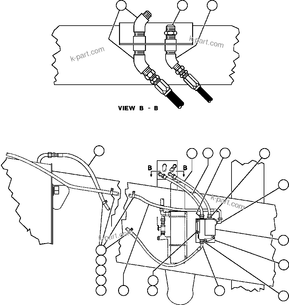 Komatsu parts book diagram for AFE32-FA 830E                 COLLAHUASI: FUEL HEATER INSTALLATION