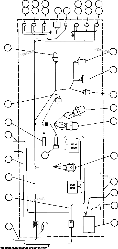 Komatsu parts book diagram for AFE32-FA 830E                 COLLAHUASI: POWER MODULE WIRING