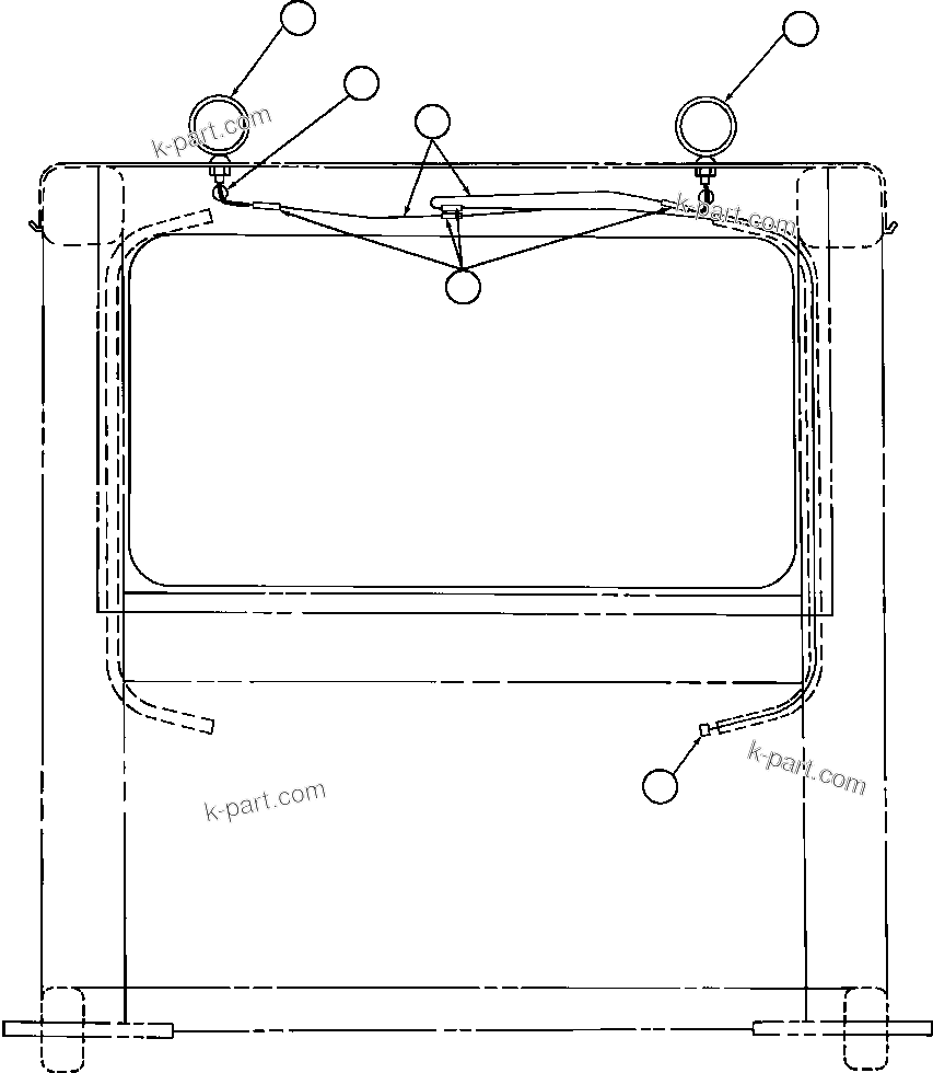 Komatsu parts book diagram for AFE32-FA 830E                 COLLAHUASI: STOP & RETARDER LIGHT