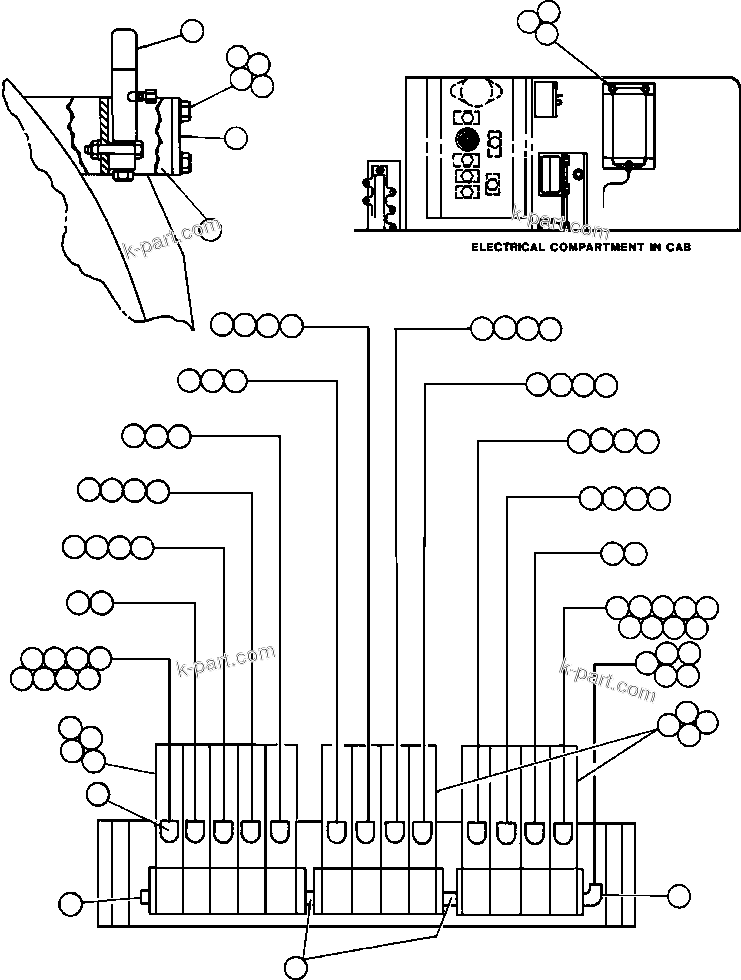 Komatsu parts book diagram for AFE32-FA 830E                 COLLAHUASI: AUTOMATIC LUBRICATION SYSTEM
