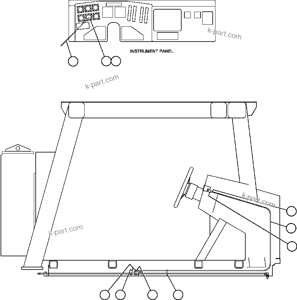 Komatsu parts book diagram for AFE32-FA 830E                 COLLAHUASI: AIR PRESSURE GAUGE GROUP (EB9132)