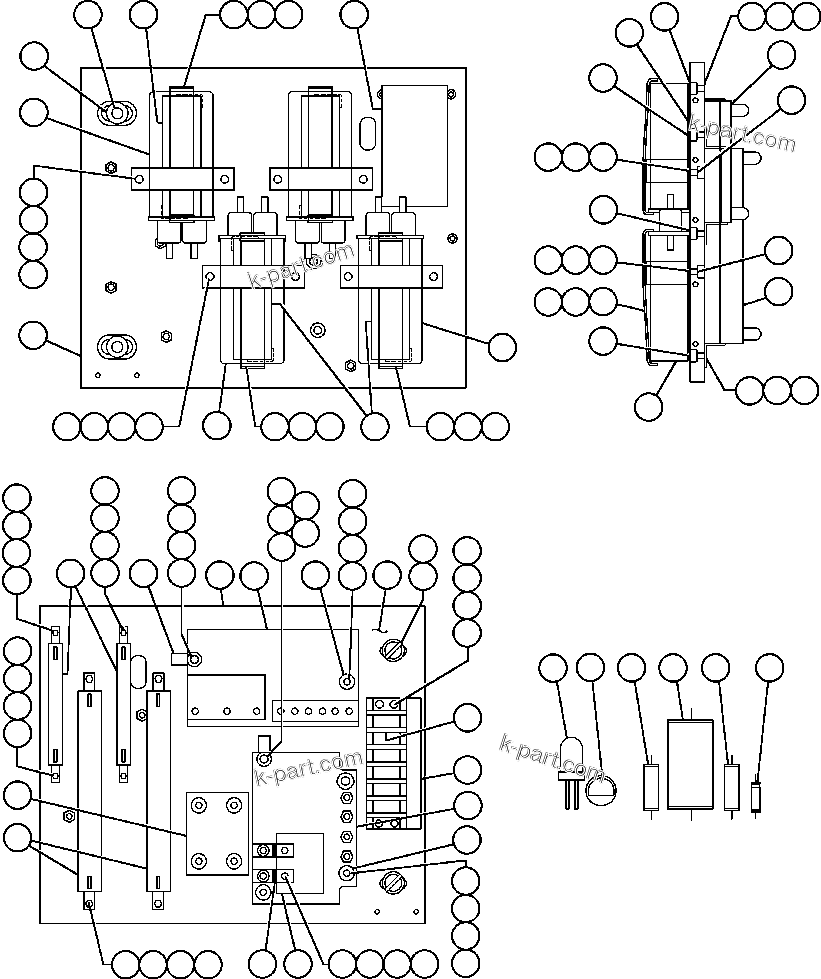 Komatsu parts book diagram for AFE32-FA 830E                 COLLAHUASI: PANEL - COVER A.F.S.E. (VE5132)