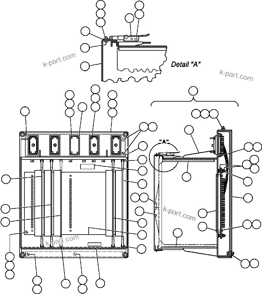 Komatsu parts book diagram for AFE32-FA 830E                 COLLAHUASI: PANEL - STATEX III (PB8946)