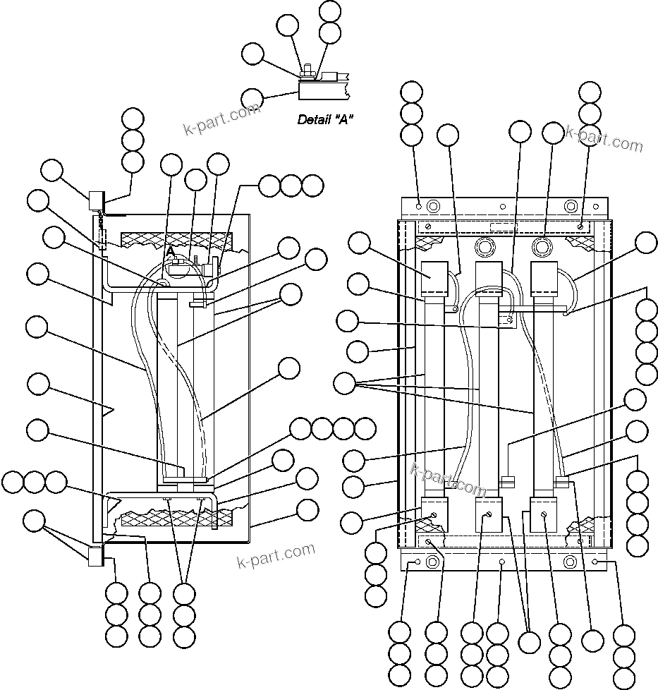 Komatsu parts book diagram for AFE32-FA 830E                 COLLAHUASI: PANEL - GROUND FAULT RESISTOR (PB5508)