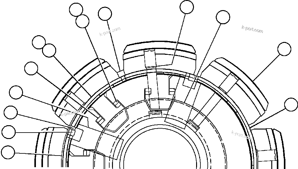 Komatsu parts book diagram for AFE32-FA 830E                 COLLAHUASI: ALTERNATOR - 26F2 - 2