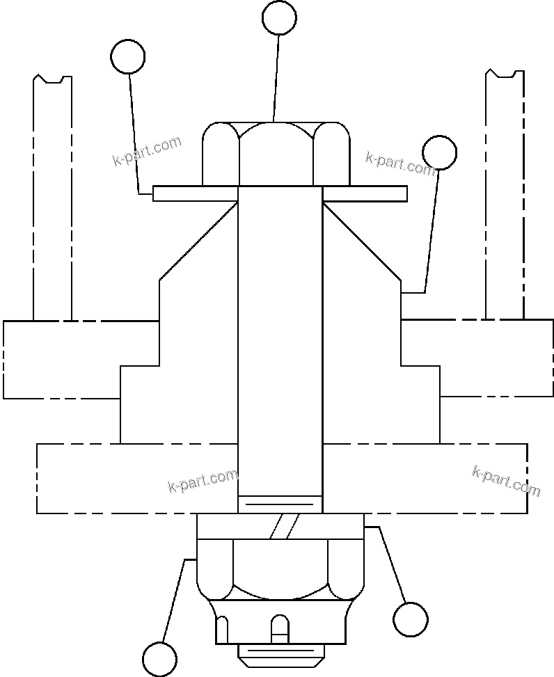 Komatsu parts book diagram for AFE32-FA 830E                 COLLAHUASI: BLOWER UNIT - 5
