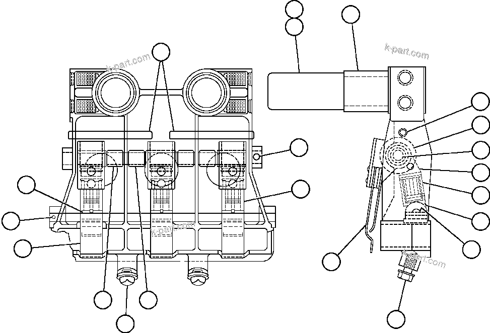 Komatsu parts book diagram for AFE32-FA 830E                 COLLAHUASI: MOTORIZED WHEEL - 787FS11 - 7