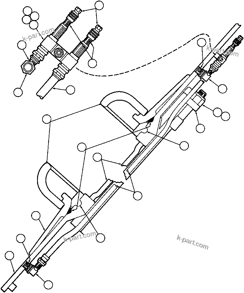 Komatsu parts book diagram for AFE32-Y 830E S/N 31588,31589,31631,31632: REAR WHEEL & MOUNTING