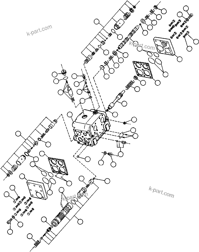 Komatsu parts book diagram for AFE32-Y 830E S/N 31588,31589,31631,31632: FLOW AMPLIFIER (PB6908)