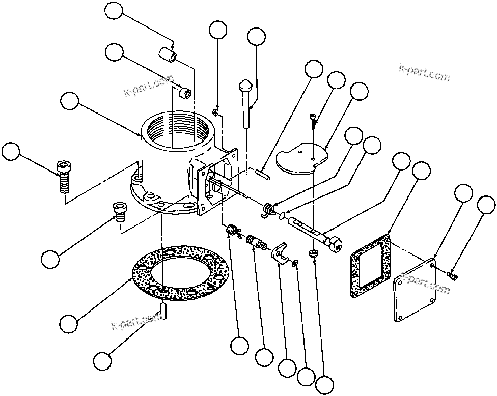 Komatsu parts book diagram for AFE32-Y 830E S/N 31588,31589,31631,31632: AUTOMATIC TRIP VALVE (VE4854)