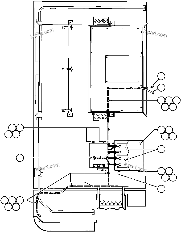 Komatsu parts book diagram for AFE32-Y 830E S/N 31588,31589,31631,31632: RIGHT DECK ELECTRICAL GROUP