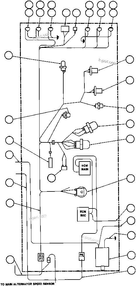 Komatsu parts book diagram for AFE32-Y 830E S/N 31588,31589,31631,31632: POWER MODULE WIRING