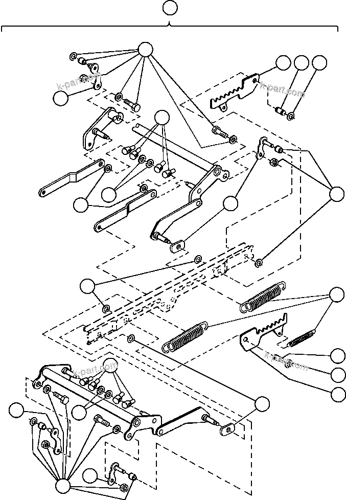 Komatsu parts book diagram for AFE42-GA 630E GLIDER KIT - AK5157 S/N GAE2209 & UP      MAGNUM HOBET: DRIVER SEAT ASSEMBLY - 3 (PB8742)