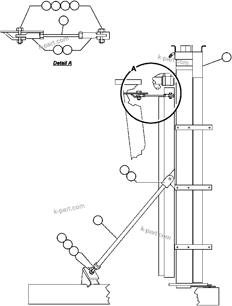 Komatsu parts book diagram for AFE47-AD 730E                SISHEN (A30095 & A30098): RADIATOR INSTALLATION