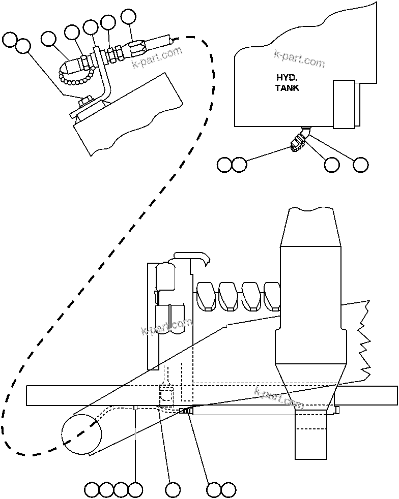 Komatsu parts book diagram for AFE47-AD 730E                SISHEN (A30095 & A30098): FAST LUBE OIL CHANGE (EH3759)