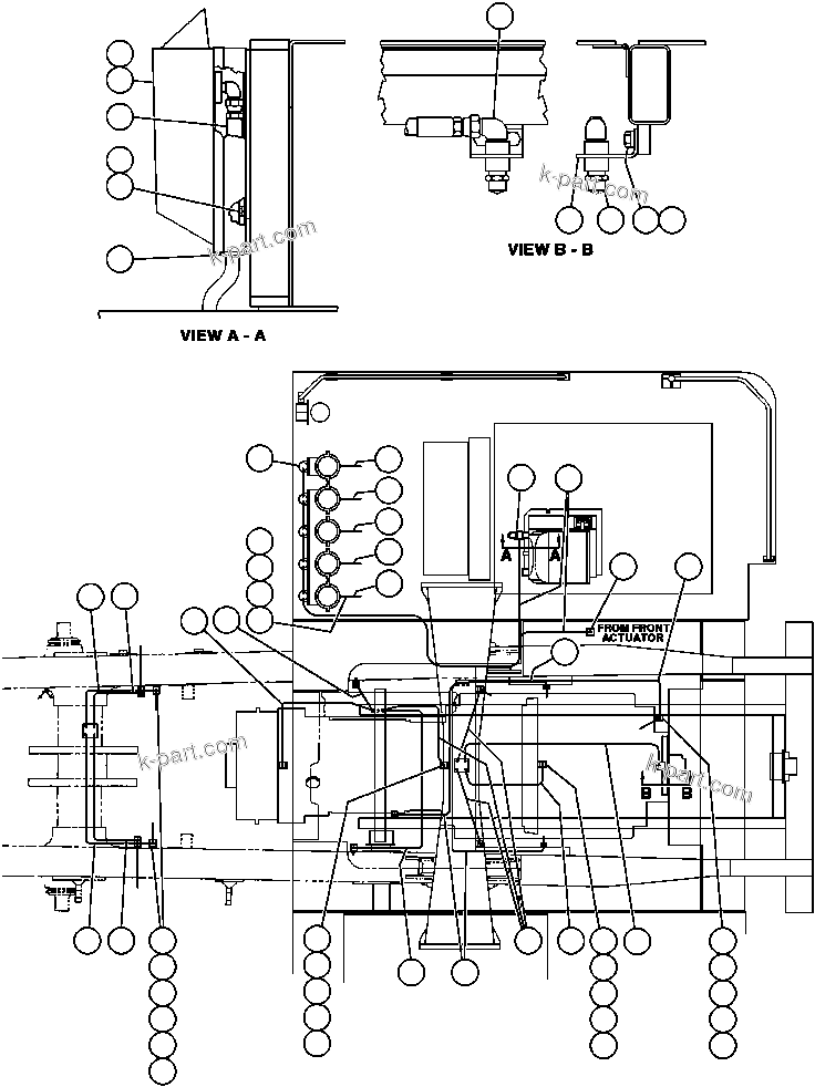 Komatsu parts book diagram for AFE47-AD 730E                SISHEN (A30095 & A30098): FIRE CONTROL SYSTEM - 3